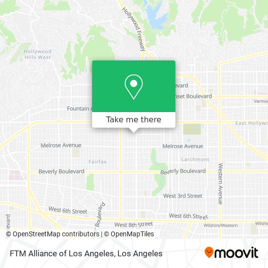 FTM Alliance of Los Angeles map