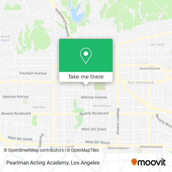 Pearlman Acting Academy map