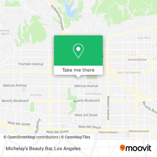 Michelay's Beauty Bar map