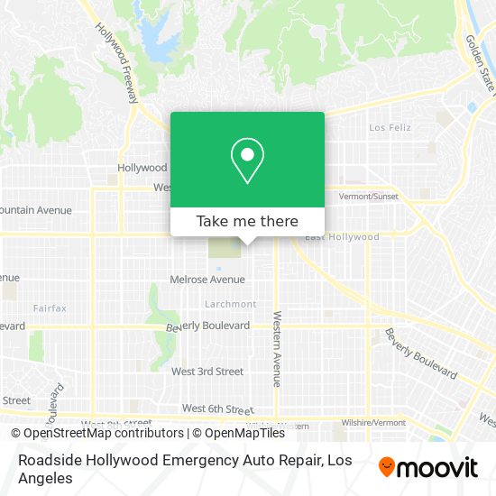 Mapa de Roadside Hollywood Emergency Auto Repair