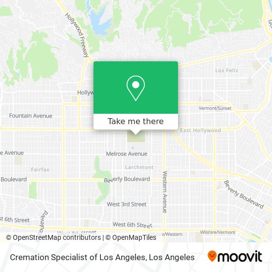 Mapa de Cremation Specialist of Los Angeles