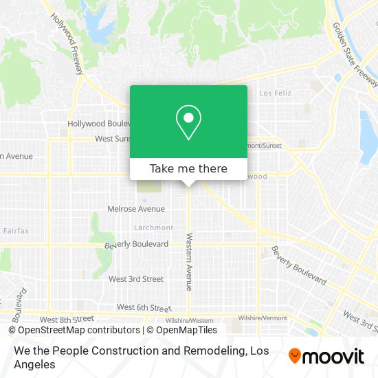 We the People Construction and Remodeling map