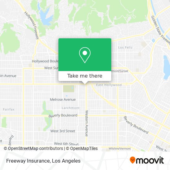 Mapa de Freeway Insurance