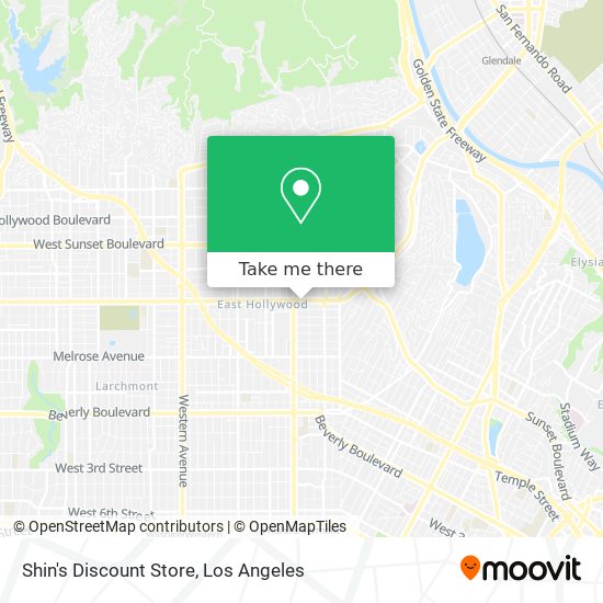 Mapa de Shin's Discount Store