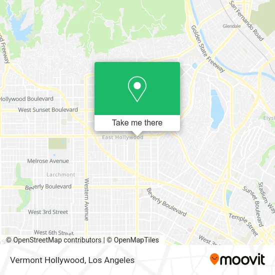 Vermont Hollywood map