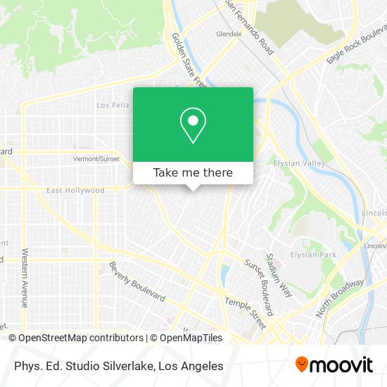 Phys. Ed. Studio Silverlake map