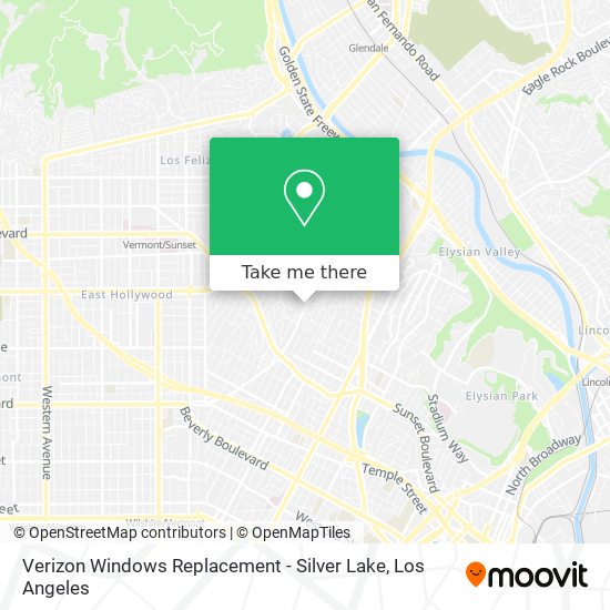 Verizon Windows Replacement - Silver Lake map