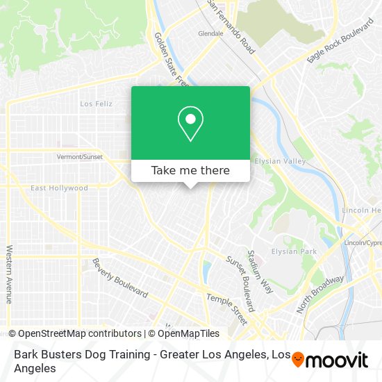 Bark Busters Dog Training - Greater Los Angeles map