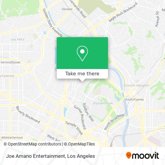 Joe Amano Entertainment map