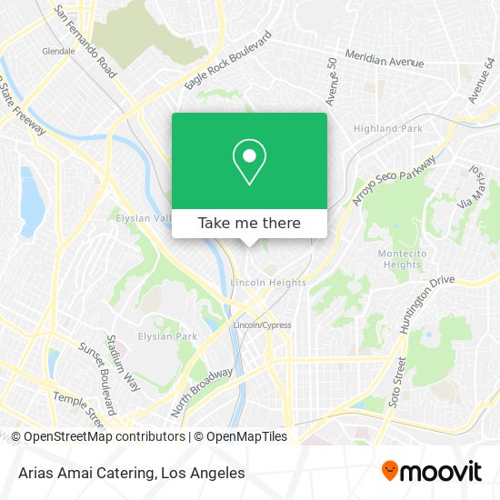 Arias Amai Catering map