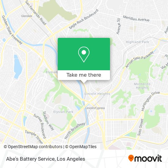 Abe's Battery Service map