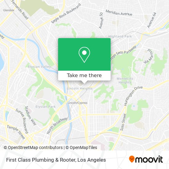 Mapa de First Class Plumbing & Rooter