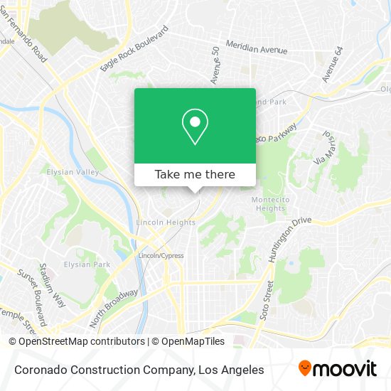 Coronado Construction Company map