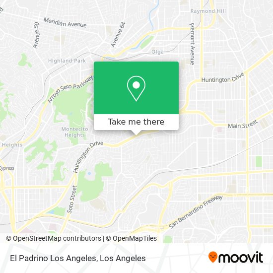 El Padrino Los Angeles map