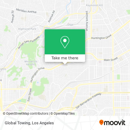 Global Towing map