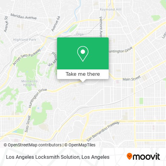 Mapa de Los Angeles Locksmith Solution