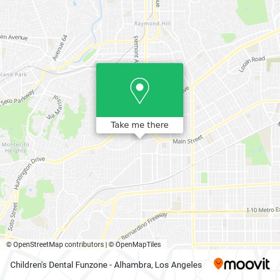 Children's Dental Funzone - Alhambra map