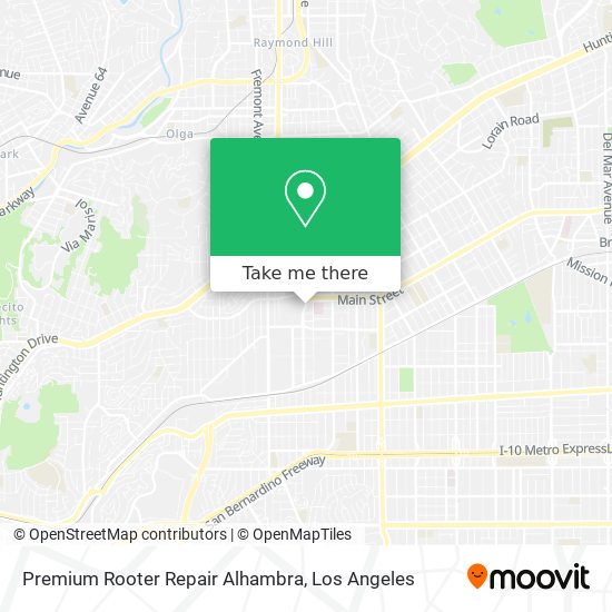 Mapa de Premium Rooter Repair Alhambra