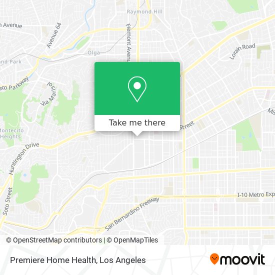 Premiere Home Health map