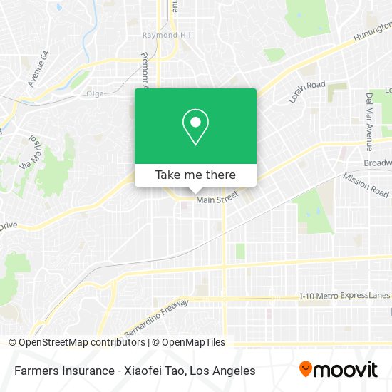 Farmers Insurance - Xiaofei Tao map