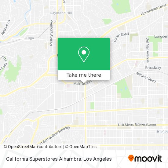 California Superstores Alhambra map