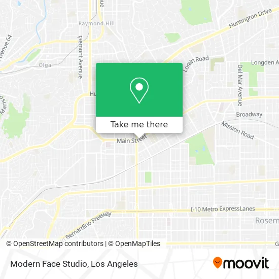Mapa de Modern Face Studio