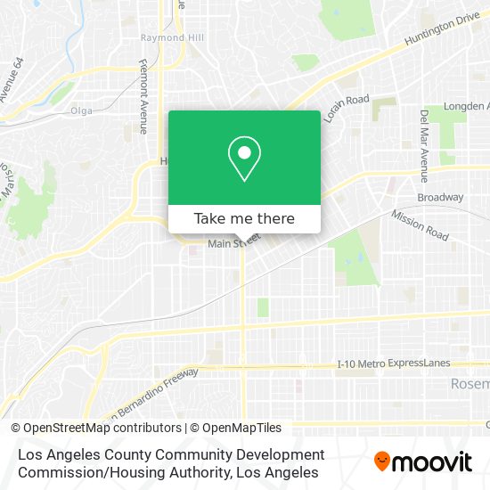 Los Angeles County Community Development Commission / Housing Authority map