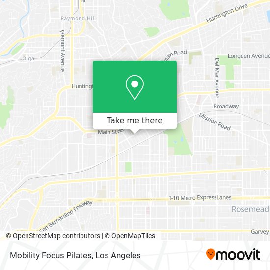 Mobility Focus Pilates map