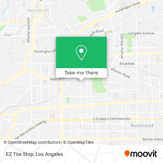 EZ Tire Stop map