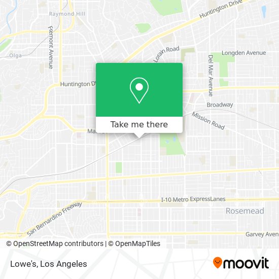 Lowe's map