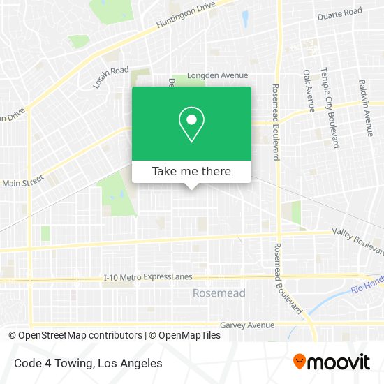 Code 4 Towing map