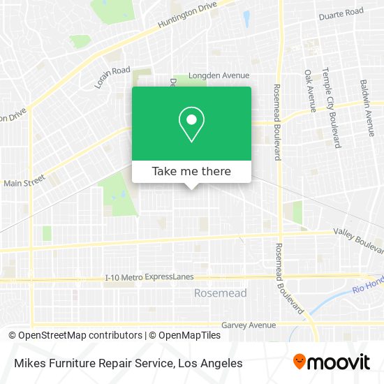 Mikes Furniture Repair Service map