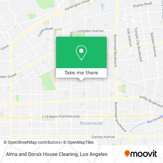 Alma and Dora's House Cleaning map