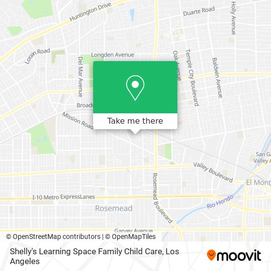 Mapa de Shelly's Learning Space Family Child Care