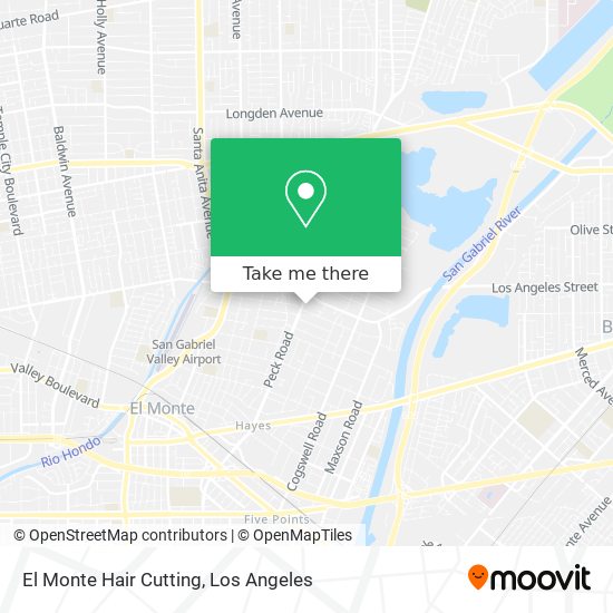 El Monte Hair Cutting map