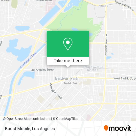 Mapa de Boost Mobile