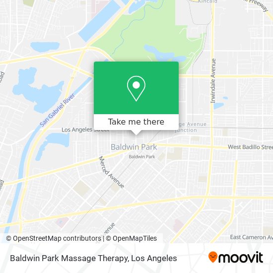 Baldwin Park Massage Therapy map