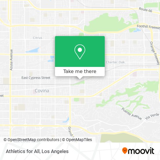 Athletics for All map