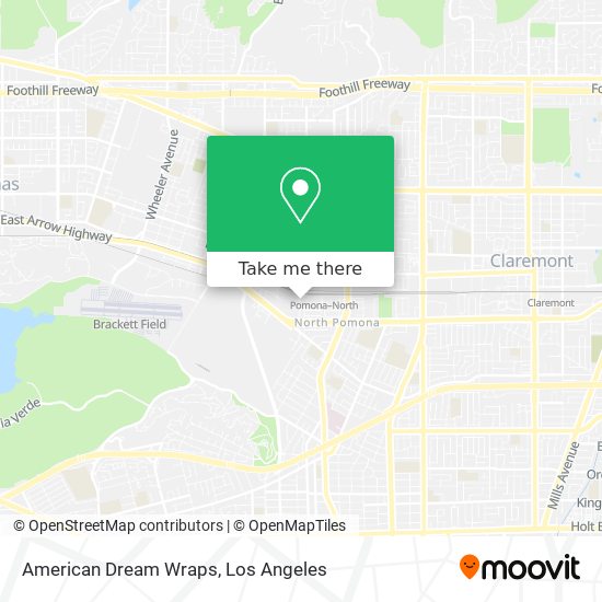 American Dream Wraps map