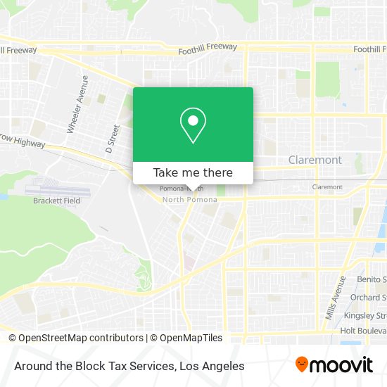 Around the Block Tax Services map