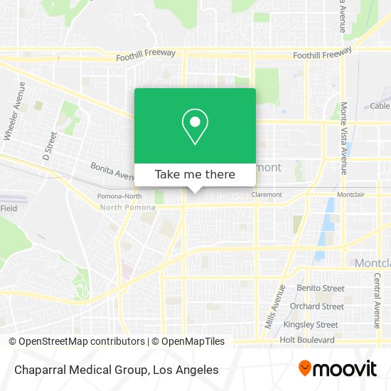 Mapa de Chaparral Medical Group