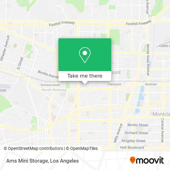 Mapa de Ams Mini Storage