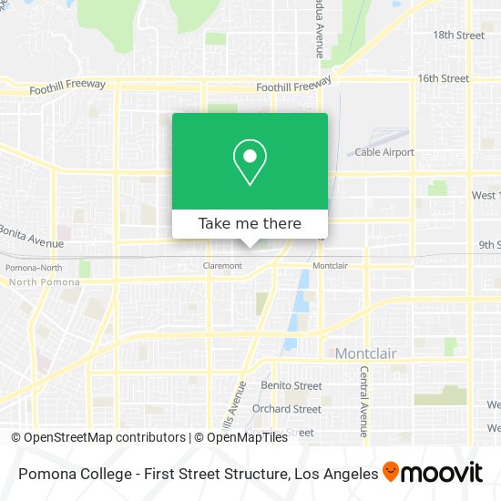 Mapa de Pomona College - First Street Structure