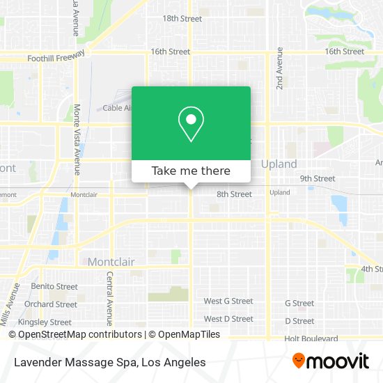 Lavender Massage Spa map