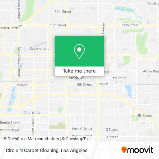 Circle N Carpet Cleaning map