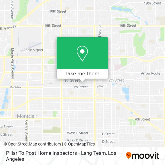 Pillar To Post Home Inspectors - Lang Team map