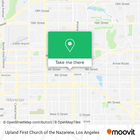 Upland First Church of the Nazarene map