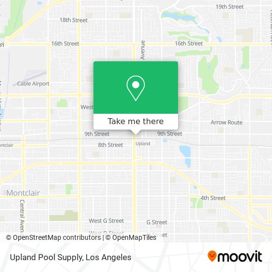 Upland Pool Supply map