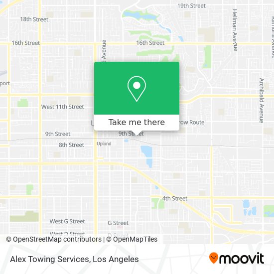 Mapa de Alex Towing Services