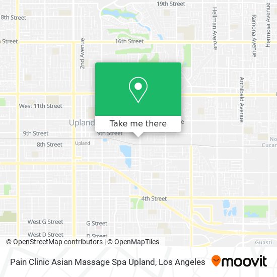 Pain Clinic Asian Massage Spa Upland map